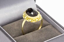 14 Karat Vintage Granat Ring Gold - 18,7 mm