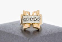 18 Karat Gold Diamant Ring - 16,9 mm