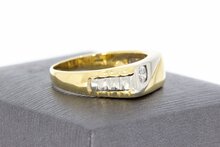 18 Karat Goldring mit Zirkonia - 18,8 mm