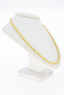 Gedrehte Goldkette 14 Karat - 51,1 cm