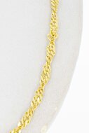 Gedrehte Goldkette 14 Karat - 51,1 cm