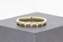 14 Karat Gold Frauenring mit Zirkonia - 18,4 mm