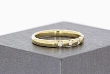 14 Karat Gold Frauenring mit Zirkonia - 18,4 mm