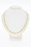 14 Karat Gold Falkenauge Kette - 42,6 cm