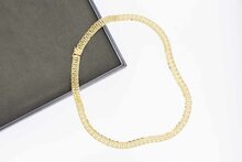 Geflochtene breite Goldkette 585 - 44,7 cm