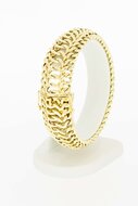 14 Karat breites Goldarmband - 17,9 cm
