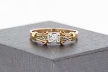 Vintage  Diamantring 14 Karat - 18,7 mm