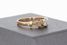 Vintage  Diamantring 14 Karat - 18,7 mm