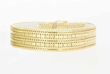 14 Karat breites Goldarmband - 19,8 cm