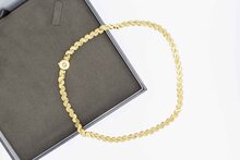 18 Karat Bicolor-Gold Collier - 43,4 cm
