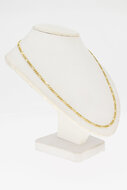 14 Karat gelb goldene Figaro Halskette - 41,5 cm