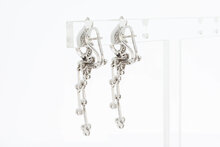 Diamant Clip Ohrringe 750 Gold - 4,5 cm