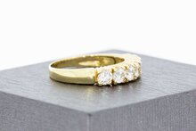 14 Karat Gold Topas Vorsteckring - 17,8 mm