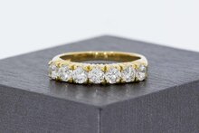 14 Karat Gold Zirkonia Vorsteckring - 17,6 mm