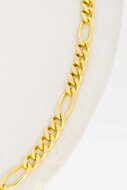 18 Karat Figaro gelbgold Kette - 92 cm