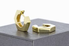 14 Karat gelb goldenene Kreolen - 1,4 cm