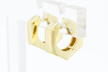 14 Karat gelb goldenene Kreolen - 1,4 cm