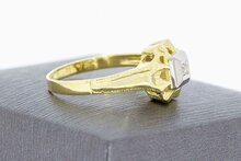 14 Karat Gold Ring mit Diamant - 18,3 mm