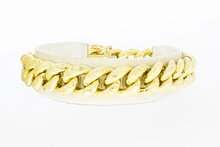 14 Karat Gold Panzer Armband - 20,3 cm