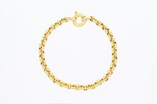 14 Karat Gold Erbsarmband - 21,2 cm