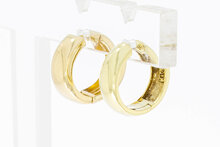 14 Karat Gelbgold Klapp Kreolen - 1,5 cm