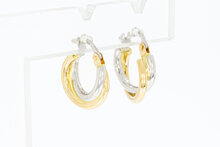 Gedrehte Gold Creolen 14 Karat - 1,3 cm