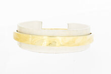 Gemusterte Gelbgold 14 Karat Armreif