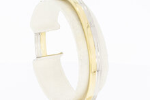 585 bicolor Goldene Armreif - 49,5 x 59,6 mm