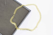 14 Karat Vintage St&auml;bchen Kette Gold - 43 cm