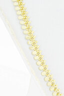 14 Karat Vintage St&auml;bchen Kette Gold - 43 cm