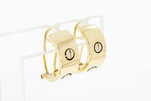 Halbkreolen 585 bicolor Gold - 1,9 cm