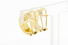 Halbkreolen 585 bicolor Gold - 1,9 cm