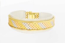 Tricolor 18 Karat Armband - 18,3 cm