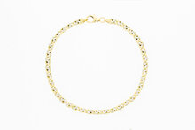 14 Karat Falkenauge Armband - 21 cm