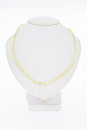 14 Karat st&auml;bchen Goldkette - 41,5 cm