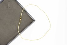 14 Karat st&auml;bchen Goldkette - 41,5 cm