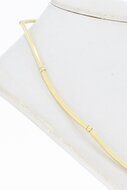 14 Karat st&auml;bchen Goldkette - 41,5 cm