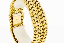 18 Karat breites Gold Armband - 19,7 cm