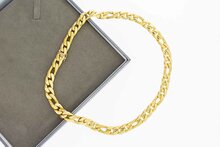 Figaro Halskette 18 Karat Gold - 43,5 cm