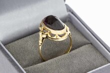 14 Karat Goldene Granat Ring - 16,7