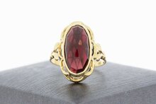 14 Karat Goldene Granat Ring - 16,7