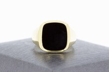 Onyx Pinky Ring 14 Karat - 16,3 mm
