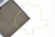 14 Karat geschliffen Panzer Goldkette- 62 cm