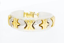 Edelstein Herzarmband 18 Karat Gold - 18,5 cm