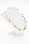 14 Karat Goldene Panzer Kette - 45,2 cm