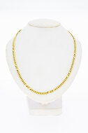14 Karat Goldene Panzer Kette - 45,2 cm