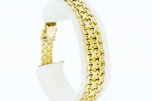 14 Karat geflochtenes Goldarmband - 19,2 cm