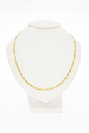 14 Karaat geel gouden Choker - 45 cm