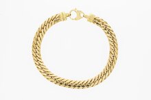 Panzer Goldarmband 14 Karat - 21,4 cm