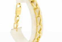 18 Karat Panzer Gold Armband- 21,3 cm